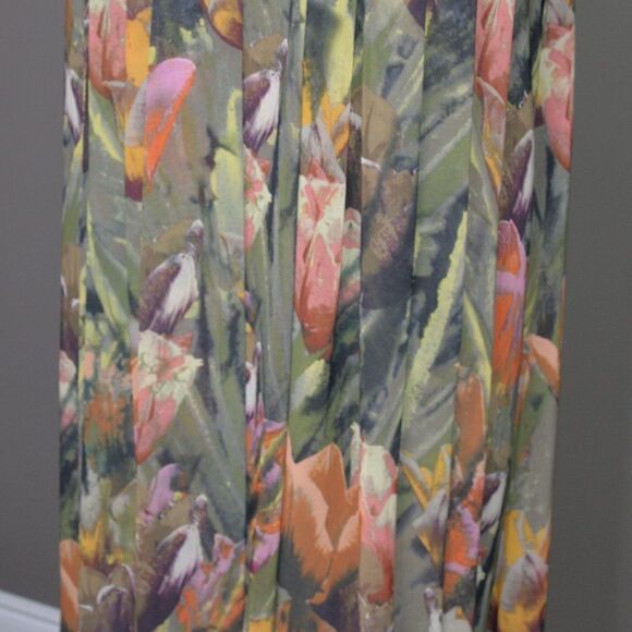 Ted Baker Green Floral Trapeze Dress Sz 4 - Picture 7 of 9